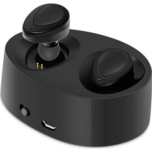 TWS Earphone True Wireless Bluetooth Earbuds Mini Stereo Music Headsets Hands-free With Mic Charging Box for Iphone smart Phones