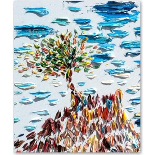 3D Abstract Thick Acrylic Heavy Textured Wall Decorative Item Oil Painting Hand-painted Wall Hangings House Picture Canvas Art