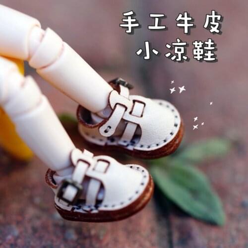 Ob11 doll shoes bjd shoes cowhide copper buckle leather boots for obitsu11,GSC clay,body9,YMY,1 / 12BJD doll Accessories boots