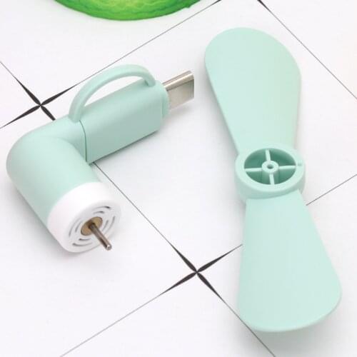 Fan Mini Handheld USB Fans 2in1 Types C Micro USB Mini Fan Cooler for samsungXiaomiHuaweiHTC Cell Phone
