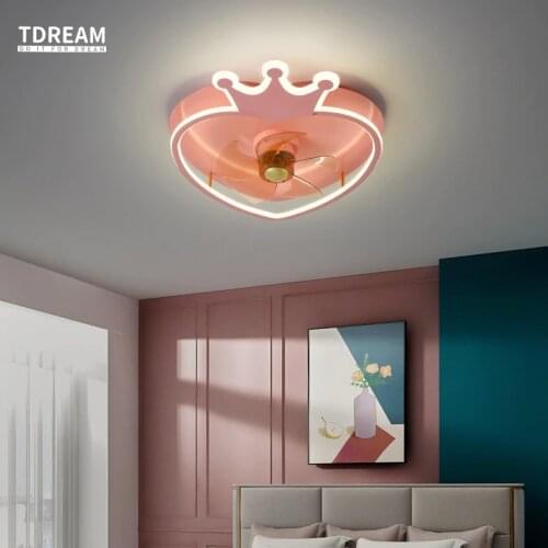 Nordic Decor Ceiling Fan Ventilador De Techo Light Lamp Remote Control Lamps for Living Room Dining Bedroom Fan Light Fixture