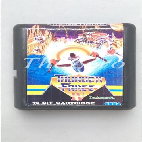 Thunder Force IV EU/JAP Shell for 16 bit Game Card for Genesis System for Sega Mega Drive