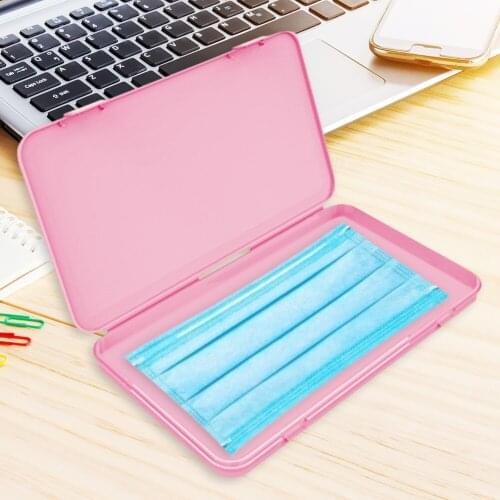 1pc Foldable Waterproof Storage Clip Mask Storage Box Temporary Clip Portable Masks Storage Box Pill Container