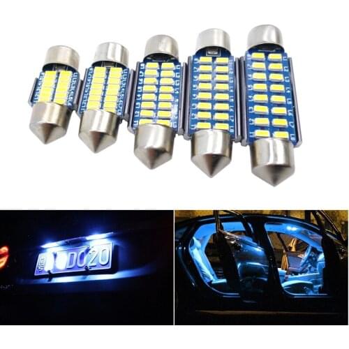 4x C5w Led Canbus Bulb Festoon Car Interior Lights For Toyota Corolla Rav4 Camry Prado Avensis Yaris Hilux Prius Land Cruiser