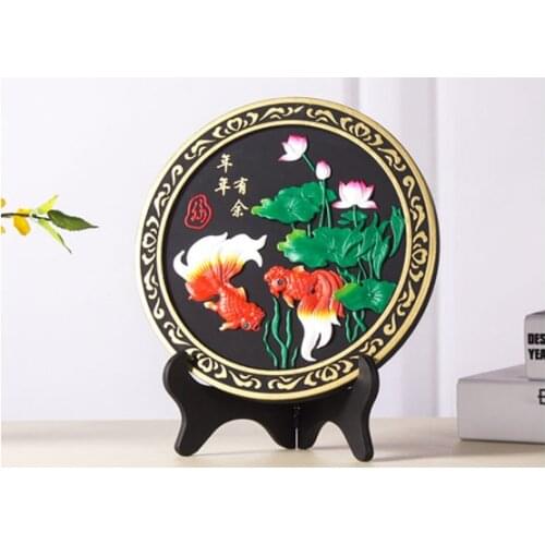 Removal formaldehyde Purify air -TOP business gift -office home Bamboo charcoal Auspicious gold fishes decoration Sculpture