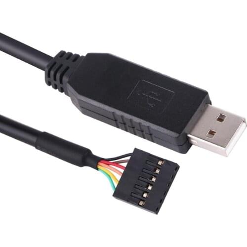 USB Serial Adapter Download Cable CP2102 RS232 3.3V TTL UART Converter 6Pin 2.54mm pitch Debug Terminal