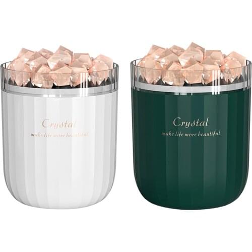 USB Air Humidifier Essential Mini LED Light Crystal Stone with Atmosphere Lamp Oil Aroma Diffuser Mist Maker Home