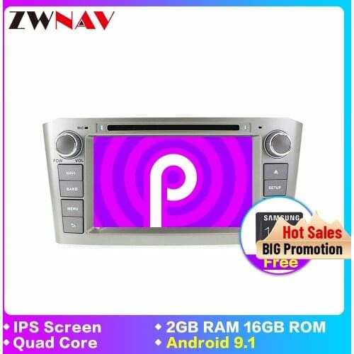 In stock Android 9.1 car DVD Stereo Multimedia player For Toyota Avensis/T25 2002-2008 Radio audio GPS Navigation Video headunit