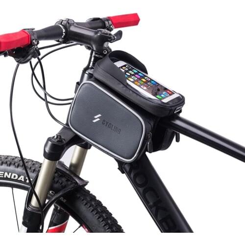 Bicycle Accessories Cycling Bag Double Side Bike Bag Waterproof Top Tube Front Frame Bag Case Bag Mtb Equipment Touchscreen