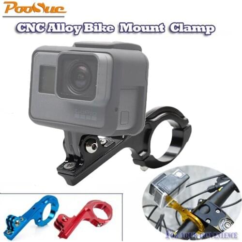 Aluminum Alloy Bike/Moto Handlebar Mount Clamp 3cm tube Holder for GoPro HERO 7 5 6 HERO4 Yi 4k SJCAM action camera accessory