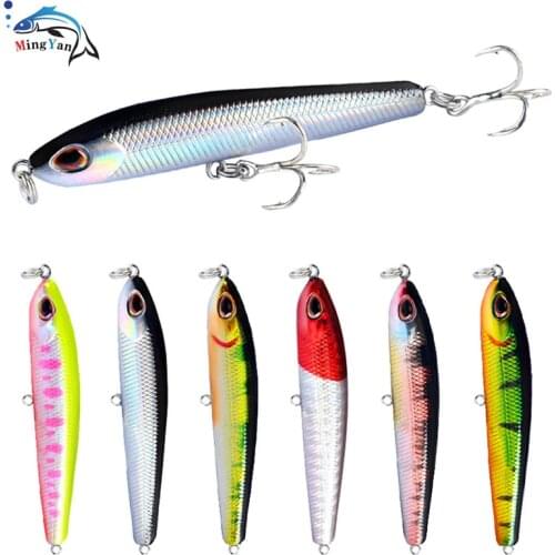 1pcs Pencil Sinking Fishing Lure Bass Fishing Tackle Lures Fishing Accessories Saltwater Lures Fish Bait Trolling Lure