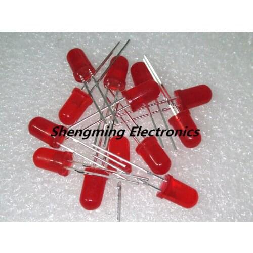 1000pcs 5mm Red Super Bright Diffused LED Light Lamps