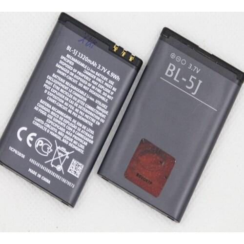 ISUNOO BL-5J Phone Battery For Nokia BL 5J BL-5J BL5J 5230 5232 5800 5900 C3 X6 1320mAh Replacement BL 5J Battery