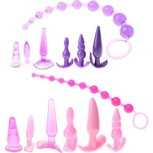 Anal Plug Combination Anal Beads Butt Plug Set Tail Anus Stimulator Pleasure Sex Toys For Women Men Prostate Gay