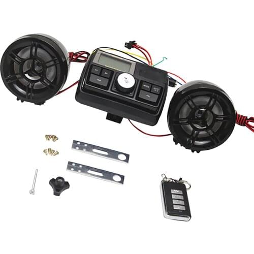 LCD Bluetooth Hands-free Motorcycle Audio Kit Support MP3 Music from USB or SD/TF card