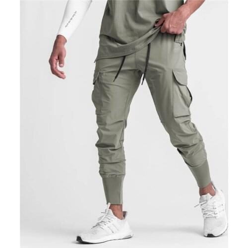 Mens Trendy Brand Loose Multi Pocket Cargo Pants Summer New Thin Sweatpants Sports Pants Joggers Men Pantalones Hombre