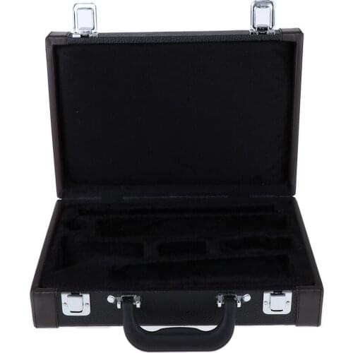 MagiDeal Flat Bb Clarinet Case with Locking Latch and Plush Lined Interior