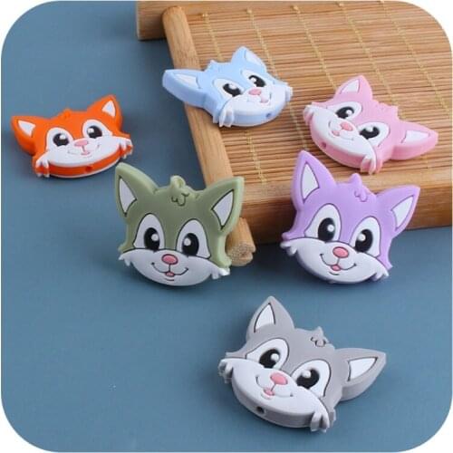 Baby Teething Silicone Beads Nursing Necklace Beads Teether Loose Space Beads For Pacifier Chain