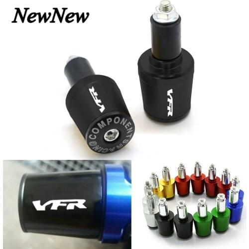 For Honda VFR400 NC30 VFR750 VFR800/F VFR 800 VFR1200/F 7/8"22MM Motorcycle CNC Handlebar Grips Handle Bar Grip End Cap Plugs