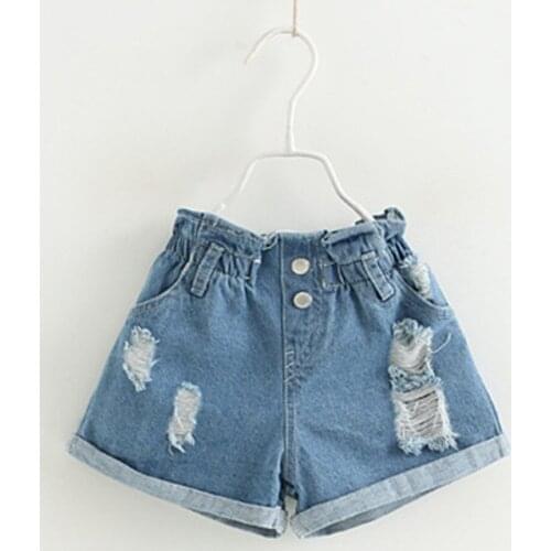 2-7Y Toddler Kids Baby Girls Outfits Clothes Embroidery T-shirt+Denim Shorts Jeans Set Suspender Top Denim Shorts Girls Clothes