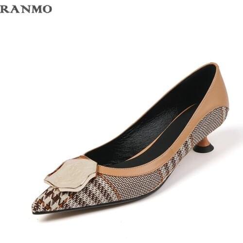 French Leather Fashion Shoes High Heels Womens Shoes Casual Comfort Shoes Office Shoes Daily Commuter Shoes Womens Shoes