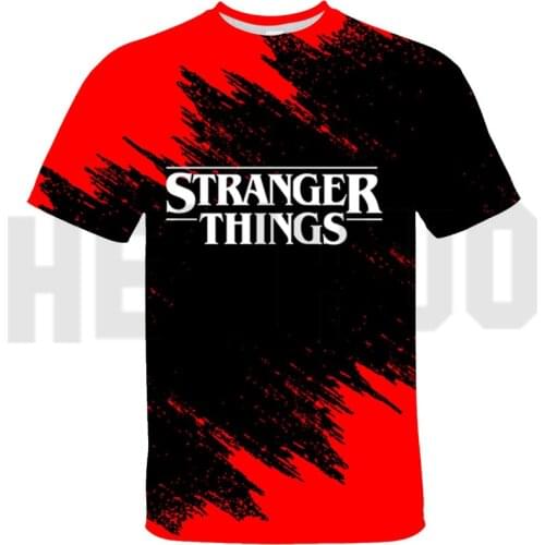 3D Print Stranger Things T-Shirts American TV Stranger Things Tees Tops Men Women Casual Streetwear Short Sleeve Hip Hop Clothes