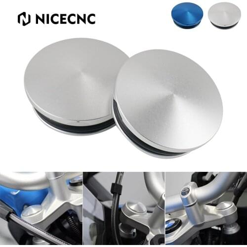 NiceCNC Front Fork Top Tube Cover For BMW R850 Classic 1996-2001 R850R 1995-2006 Front Fork Tube Covers Top York Cap w/ O-Rings