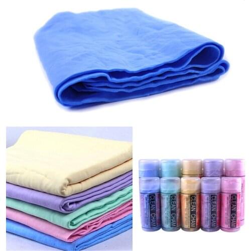 New Natural Artificial Chamois Leather Multifunction Car Cleaning Cloth Washing Suede Towel No Scratches Drying Towel