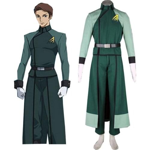 Unisex Japan Anime Cos GUNDAM OO A-Laws army uniform Cosplay Costumes Sets