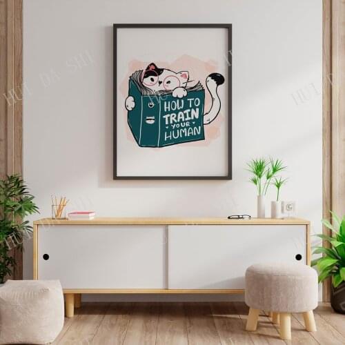 Cat Art Wall Art to Print on Poster or Canvas for gift，10