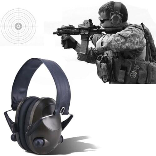 Foldable Anti-noise Electronic Shooting Headset/Earmuff Outdoor Sports Impact Sound Amplification Tactical Hearing Protective