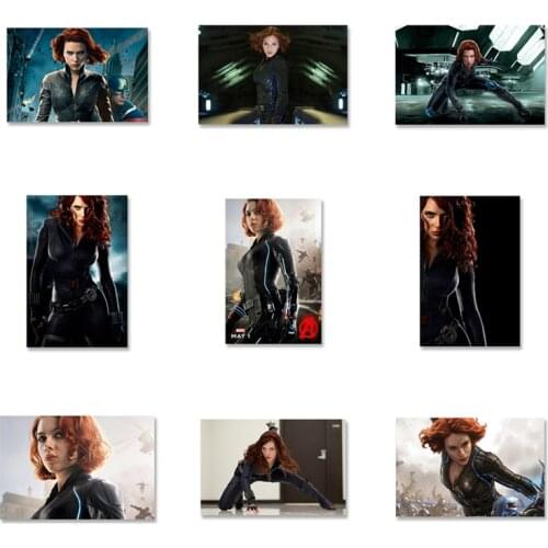 Marvel Superhero Black Widow Movie Canvas Painting Avengers Sexy Girl Posters and Prints Wall Art Pictures for Living Room Decor