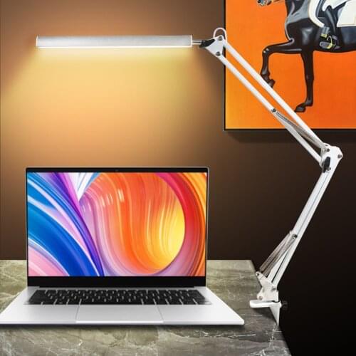 LED Folding Desk Lamp Long Arm Eye Protection Reading Desk Light USB Office Table Lamp Indoor Lighting Study Light