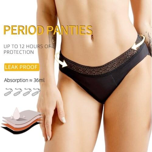 Sexy Lace Menstrual Panties Woman Underwear Thong Leakproof Underpants Incontinence Waterproof Period Dropshipping