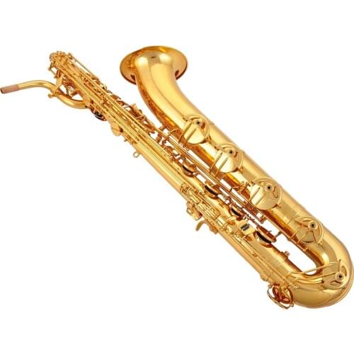 High Grade Professional Tone Eb Gold lacquer Baritone Saxophone