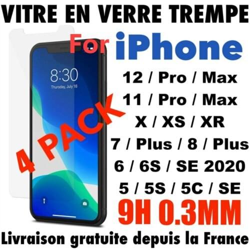 Toughened glass For iPhone window film protection ecran 11 12 Pro Max se 6 7 8 x XR