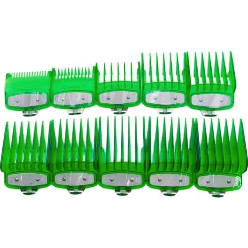 10PCS Barber Shop Styling Guide Comb Set Oil Head Hair Trimmer Attachment Hairdresser Clipper