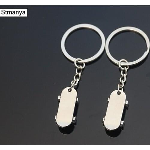 2pcs Couple Key chain metal Keychain Car Key Chain Key Ring Scooter Bag Pendant Keyring For Men Women Gift wholesale #1-18137