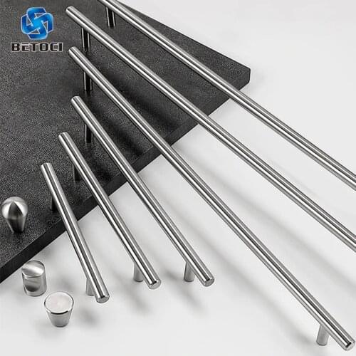 BETOCI 50-500mm Stainless Steel Door Handle Kitchen Cupboard Door T-Handle Handle Knob Furniture Handle Cabinet Drawer Handles