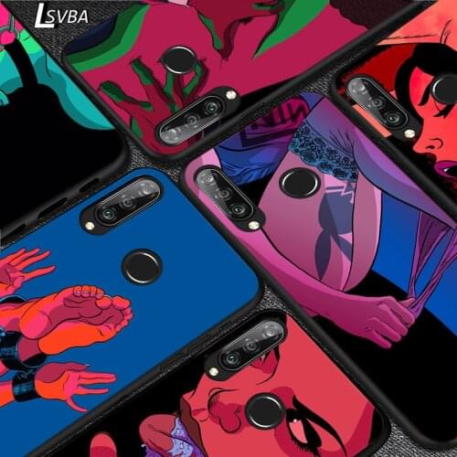 Hot Girls Sexy Twerk Silicone Cover For Huawei P40 P30 P20 Pro P10 P9 P8 Lite E Plus 2019 2017 5G Phone Case
