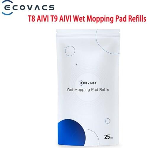 ECOVACS T8 AIVI T9 AIVI Wet Mopping Pad Refills ECOVACS Deebot Ozmo T8/T9 MAX Power Disposable Wet Mop