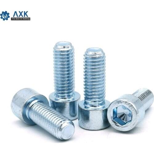 Knurled Bolt Socket Screw Cylinder Head 10pcs 12.9 M3*6/8... Carbon Steel Volt Sex Allen Galvanized Hexagon 70 Gb70 Axk
