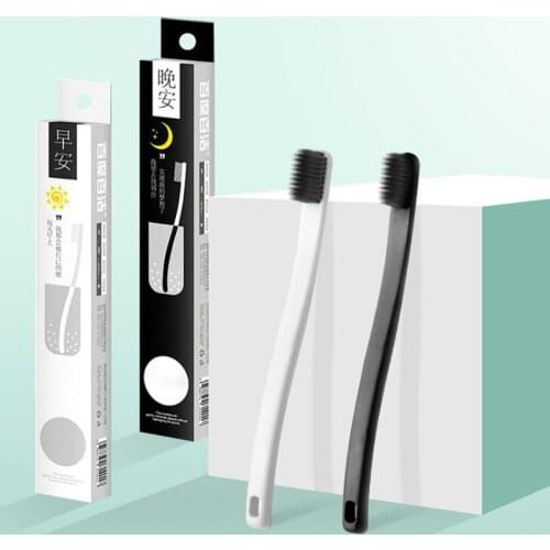 Creative Soft Bamboo Charcoal Toothbrush Nylon Bristles Tooth Brushes Adult Cleaning Teeth Toothbrushes Dental Oral Care Tools