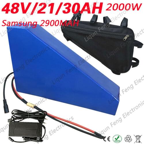 48V Ebike battery 48V 30AH 25AH 20AH 18AH 13AH Lithium Battery 48V 2000W 1500W 1000W 750W Electric Bike Motors With 5A Charger