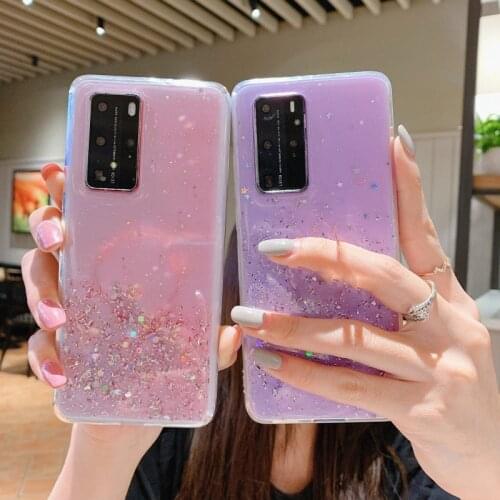 Fashion Glitter Case for Samsung Galaxy A51 A32 A22 M12 A52 A72 A02 A12 A31 A71 A11 A21 A21S F62 M62 M31 M51 S21 Ultra S20 Plus