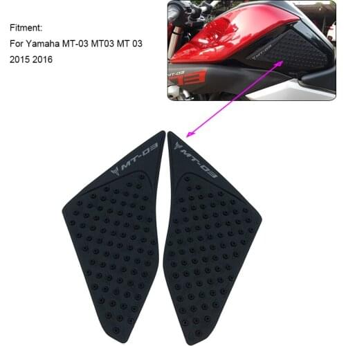 MTCLUB For Yamaha MT-03 MT 03 MT03 2015 2016 MT-03 MT03 MT 03 Motorcycle 3M Anti slip Tank Pad Side Gas Knee Grip Traction Pads