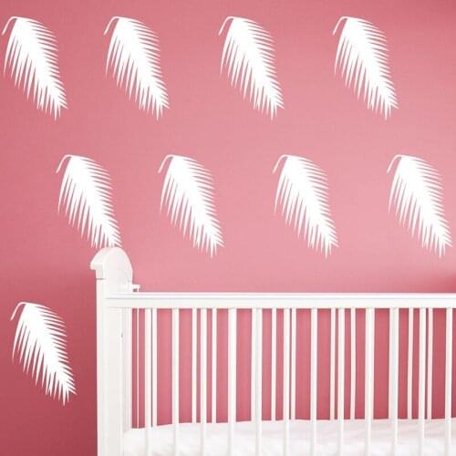 Three Ratels Feather/moonwalll sticker for Kids Rooms Decoration DIY Fade Resistance for Home Bedroom Decor
