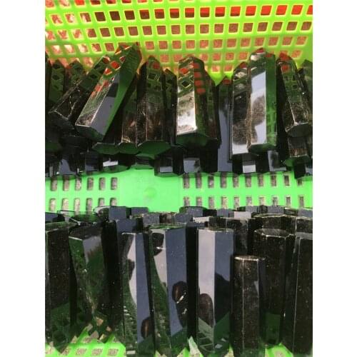 1Kg 100% natural black obsidian wand terminated point healing crystals mineral spirituality wand for home decor fengshui