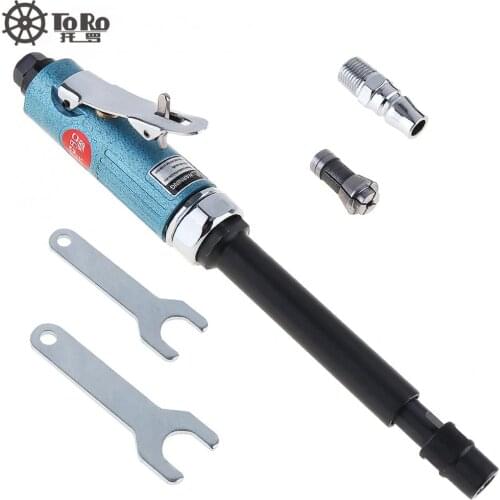 TR-4152 1/4" 25000RPM Pneumatic Tools Extended Shaft Straight Shank Grinding Machine Air Die Grinder for Engraving Tire Repair