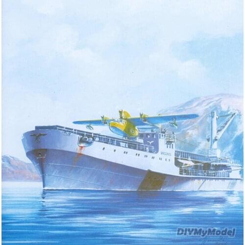 DIYMyModeI USS bussard and Falke & u117 submarine small fleet DIY Handcraft Paper Model Kit Handmade Toy Puzzles Gift Movie prop